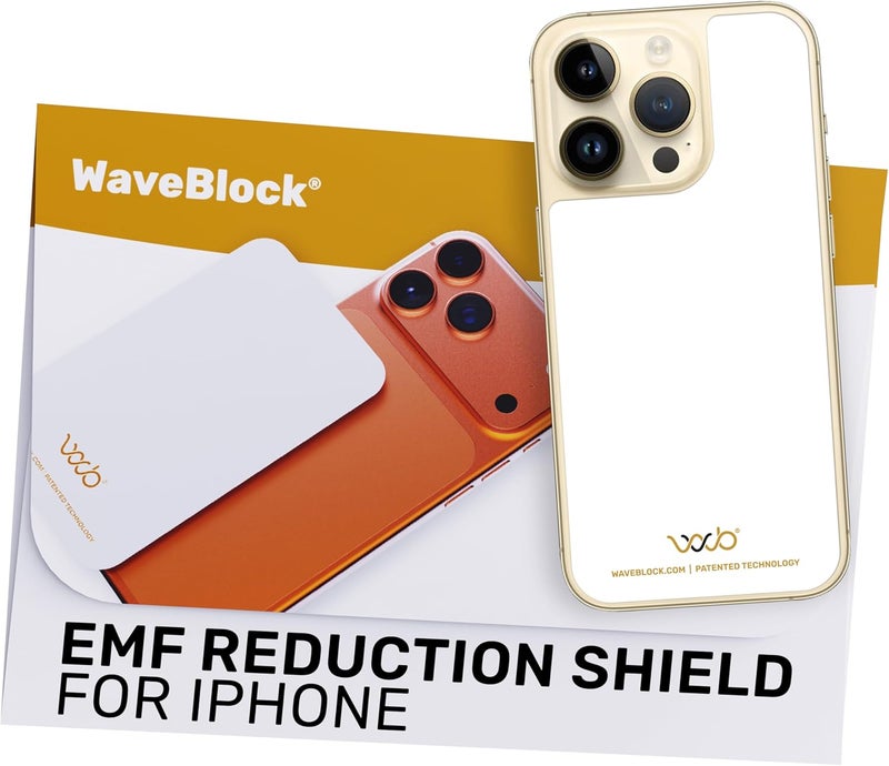 WAVEBLOCK Harm Blocker for iPhone 14/14 Pro | 5G Shield Reduction Sticker | Tested in FCC Certified Lab | iProtect Sticker for iPhone | Made in USA - Image 1